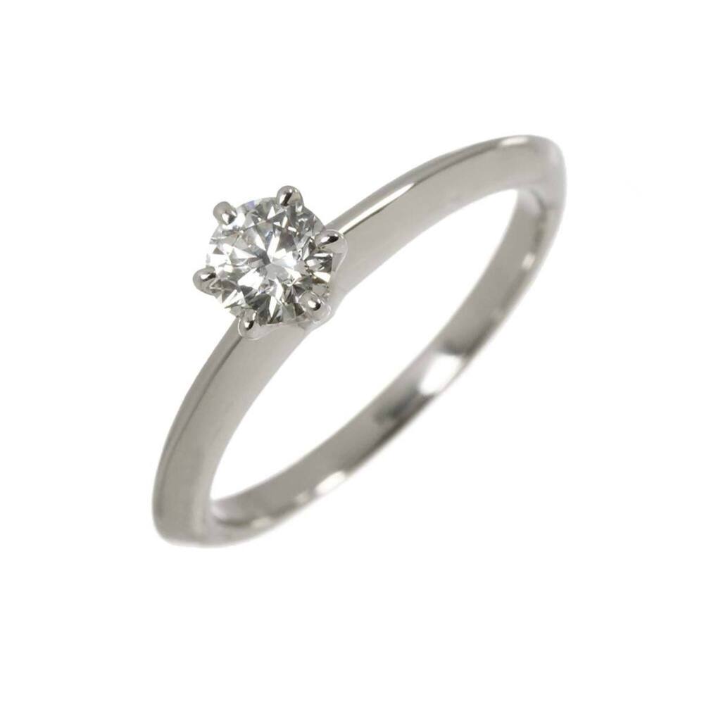 Tiffany & Co. Solitaire Diamond Ring, 0.33ct, H VVS2, 3EX, Platinum.